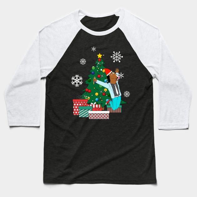 BoJack Horseman Around The Christmas Tree Baseball T-Shirt by Nova5